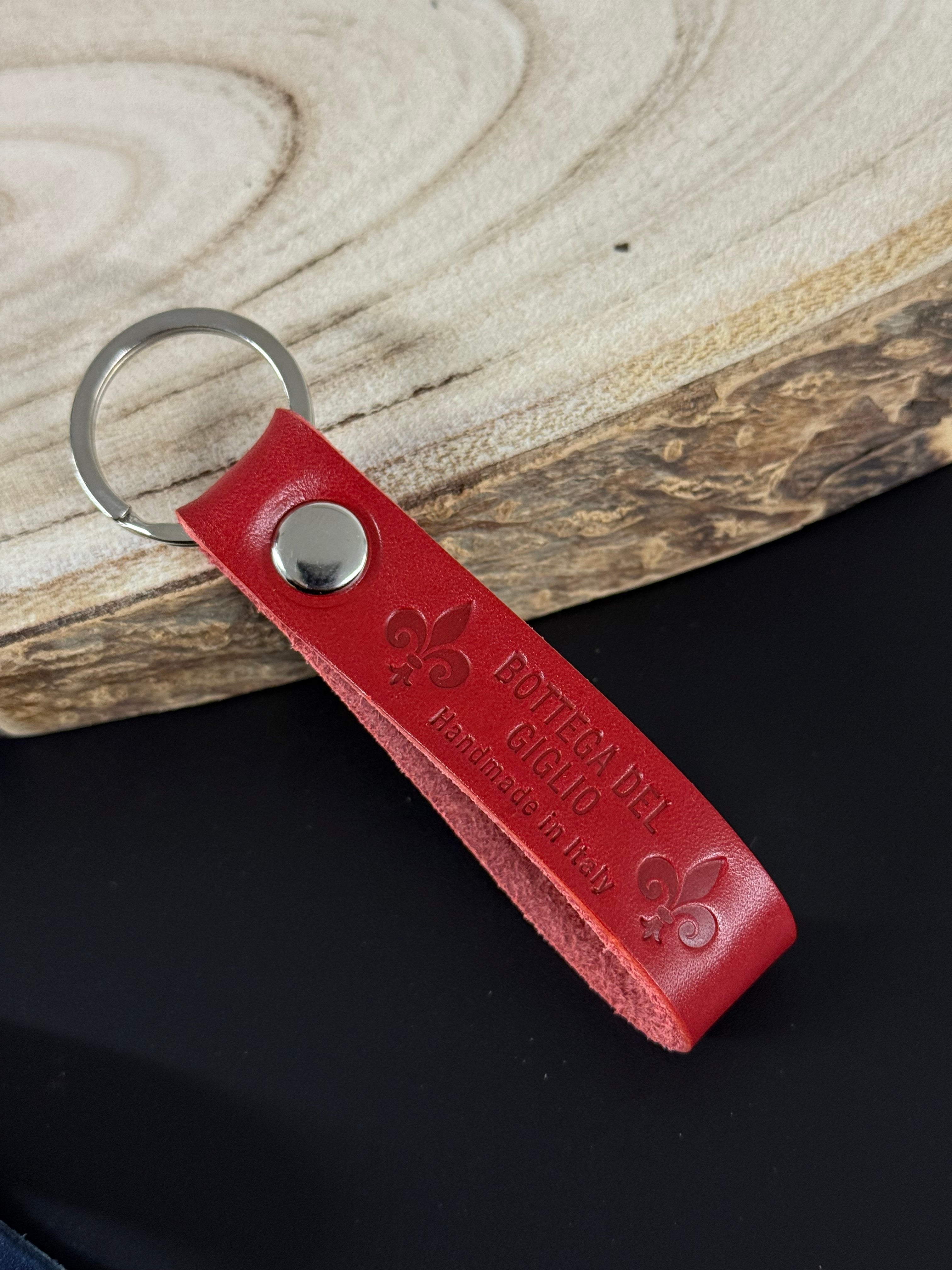Leather keychain