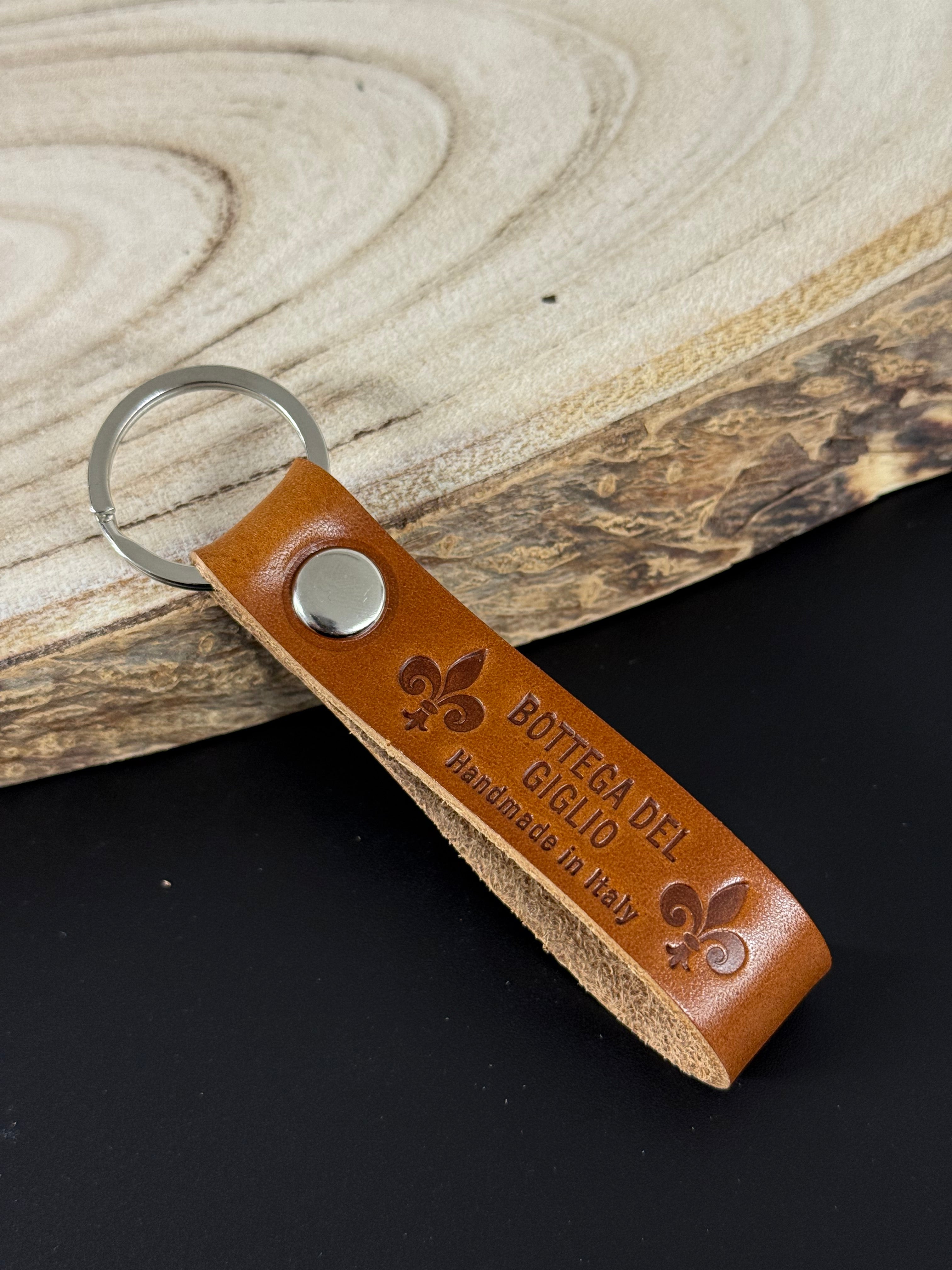Leather keychain
