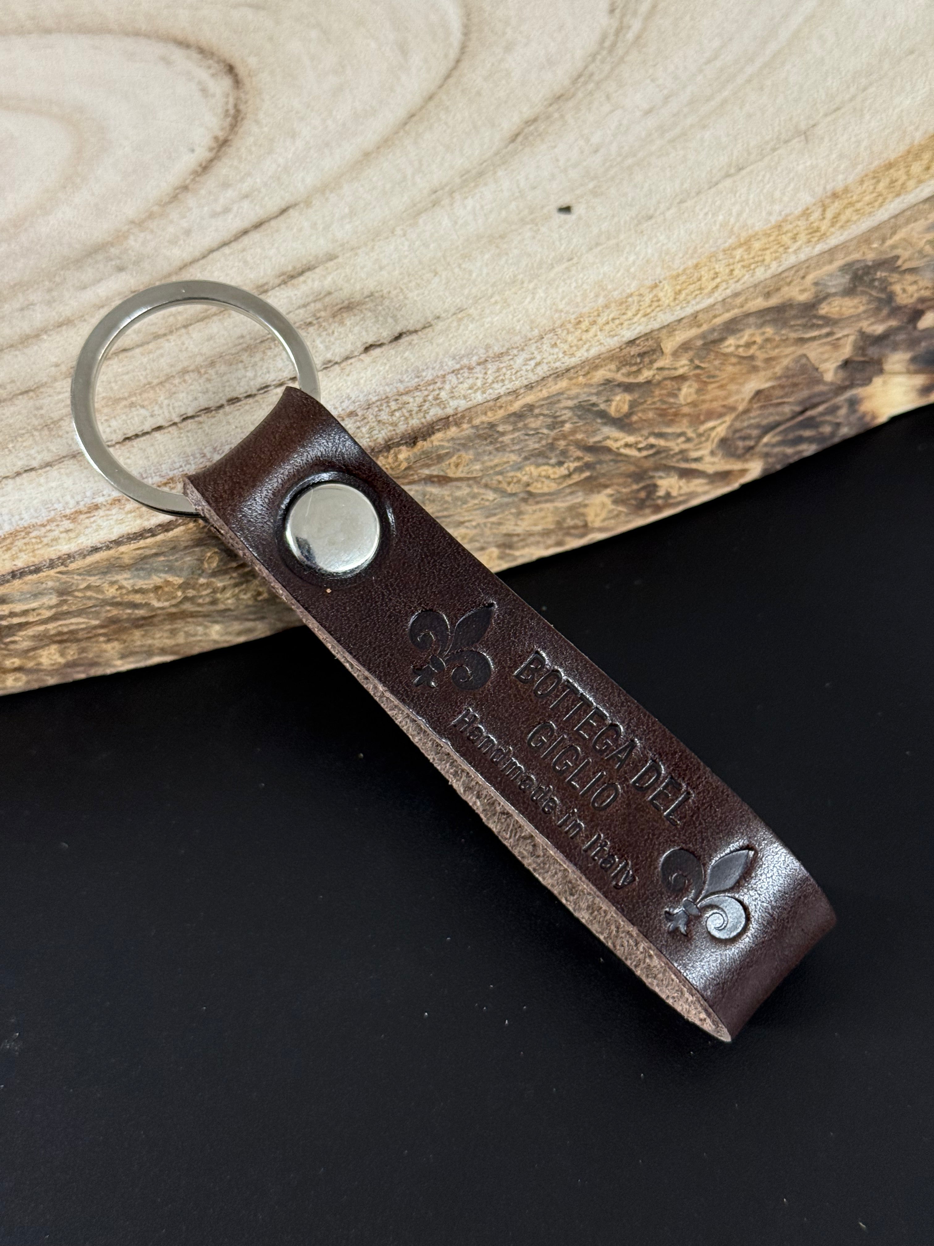Leather keychain