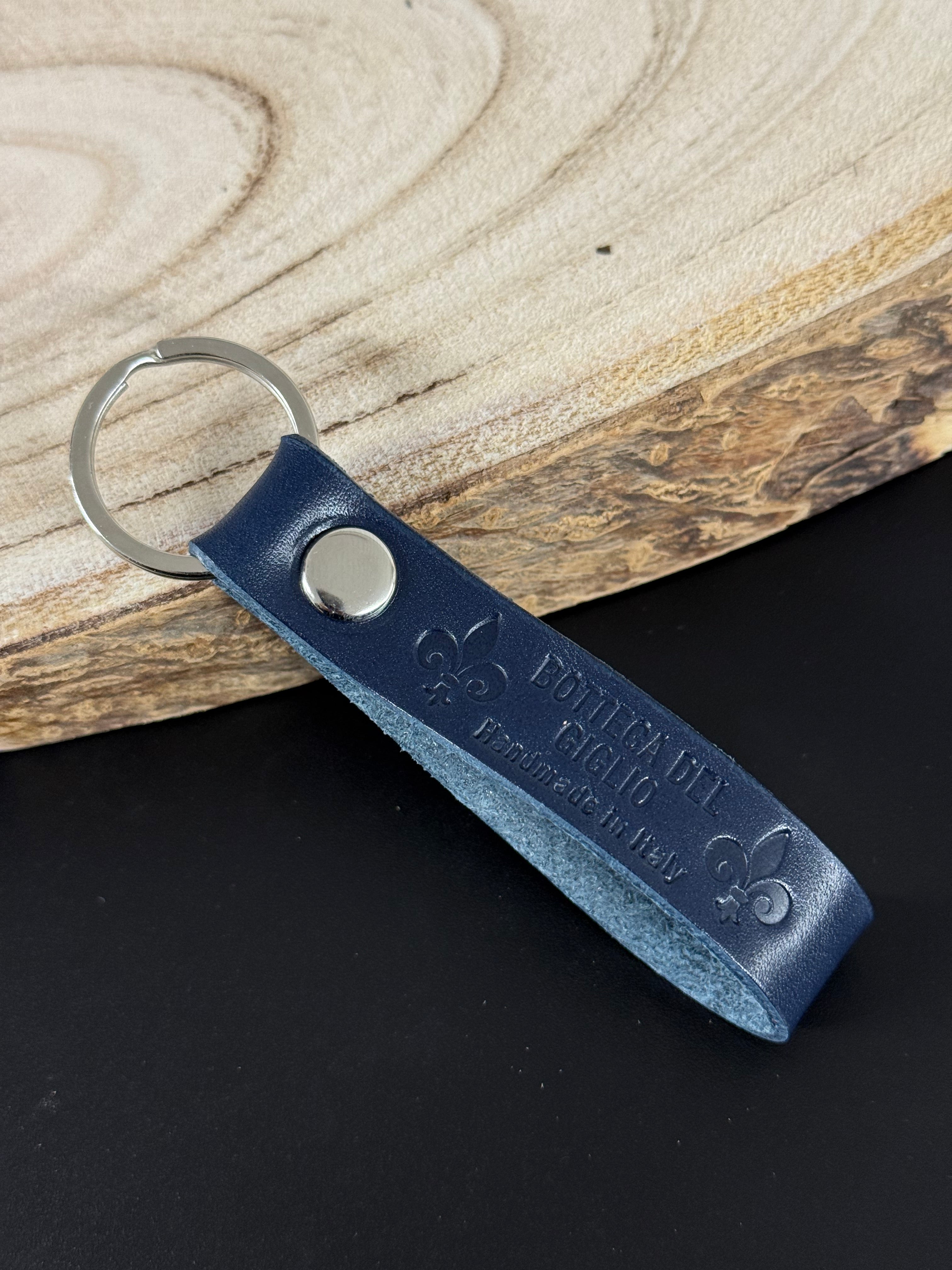 Leather keychain